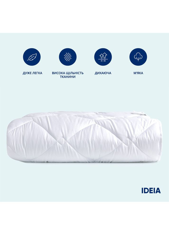 Одеяло зимнее евро 200х220 см, антиаллергенное белое теплое для отелей и дома IDEIA (362587144)