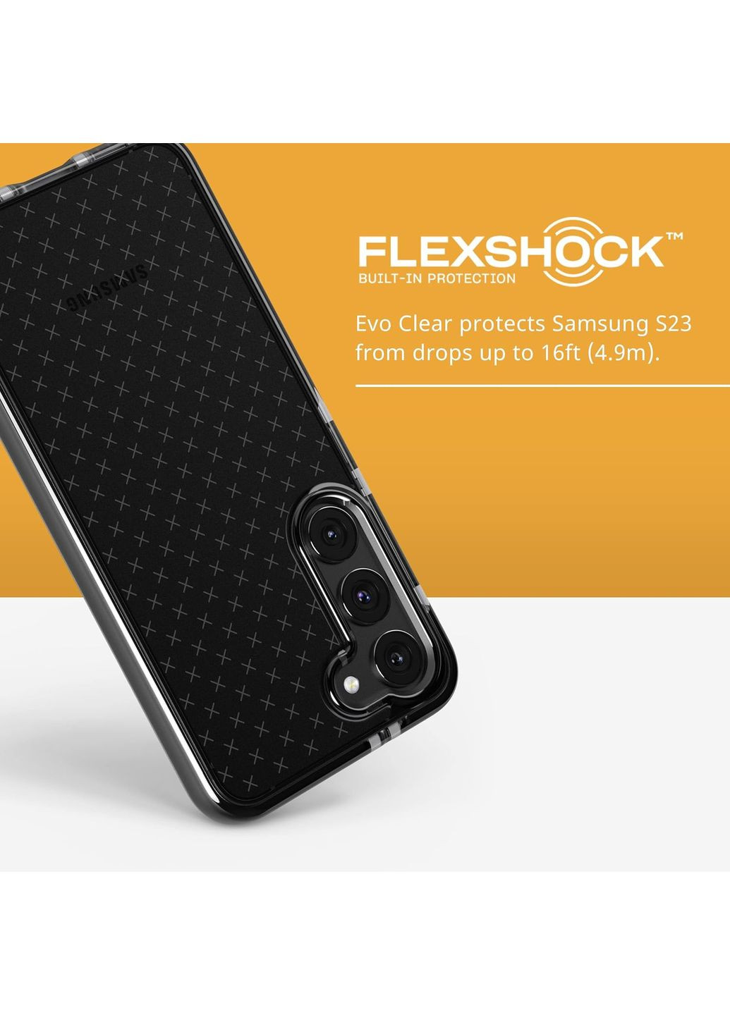 Чехол-накладка Evo Check для Samsung Galaxy S23 SM-S911 Black (T21-10069) Tech21 (370621026)