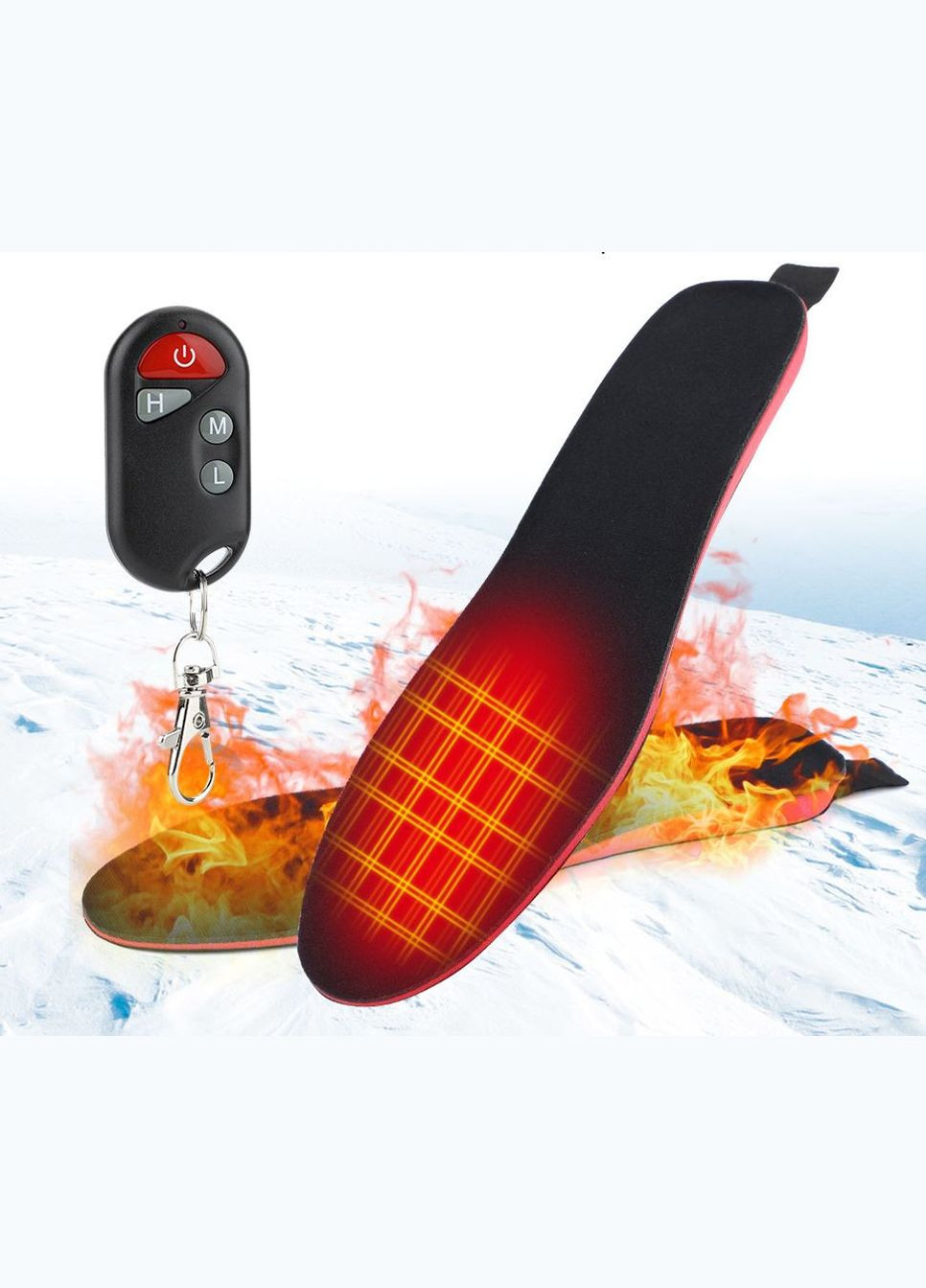 Устілки з підігрівом з вбудованим акумулятором та пультом керування р. чорний (М766069) No Brand (303925129)