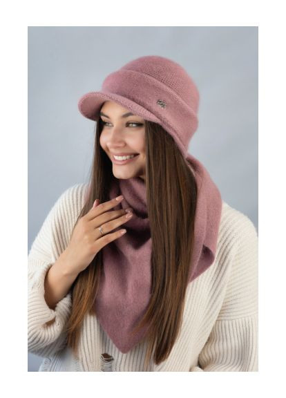 Жіночий комплект «Жокейка», кепка та косинка Braxton (369378870)