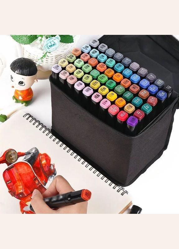 Набор двухсторонних скетч маркеров для рисования Touch 120 штук (HA-228) No Brand (334011143)