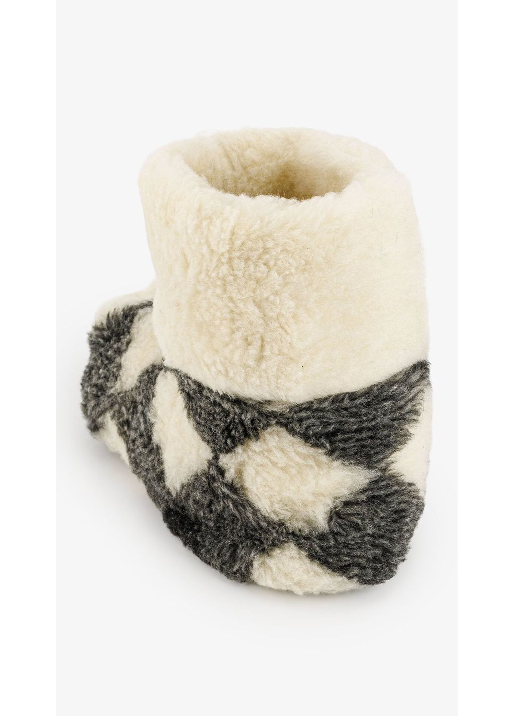 Серые тапочки-сапожки женские 21114 серо-белый shop (2000999299162) Добробут