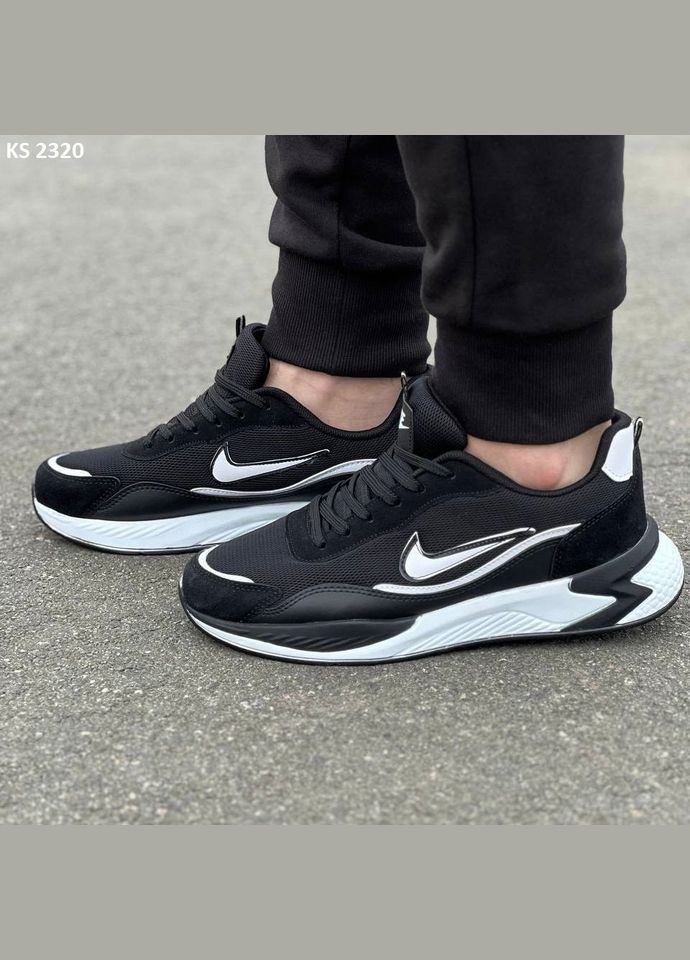 Чорні Осінні кросівки Nike Air Black White