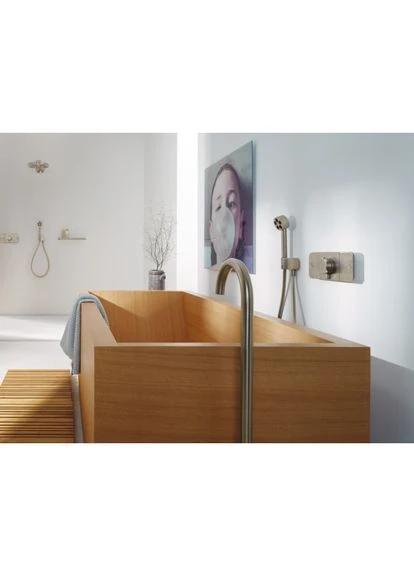 Смеситель скрытого монтажа ONE, никель/матовый, латунь Axor (401624668)