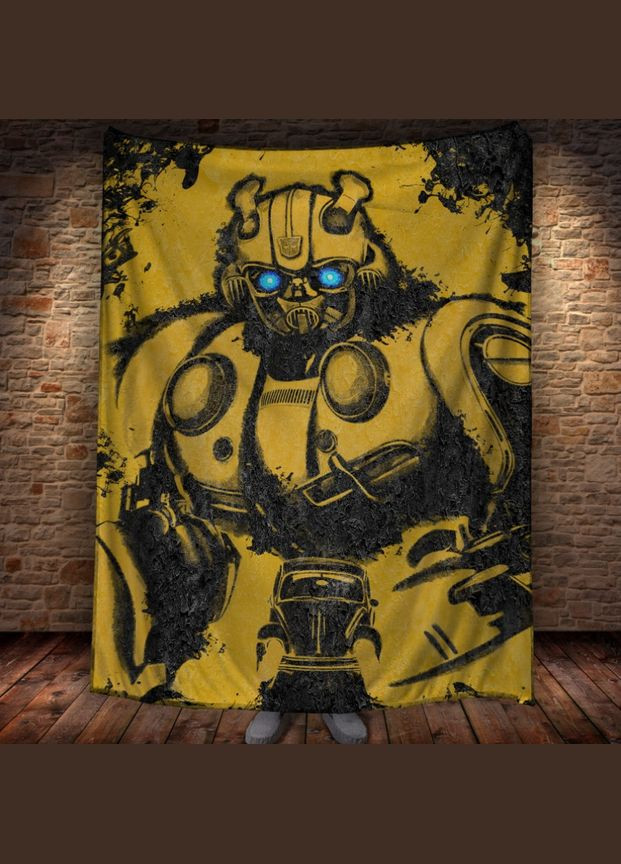 Плед с 3D принтом Бамблби Перша Креативна мануфактура PERFECTUS Плед (301868937)