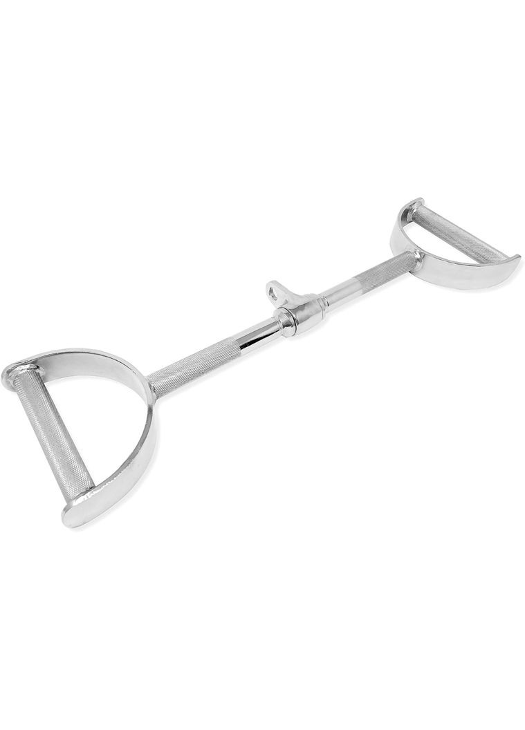 Ручка для верхньої тяги 60см з паралельним хватом пряма, хром York Fitness (301865751)