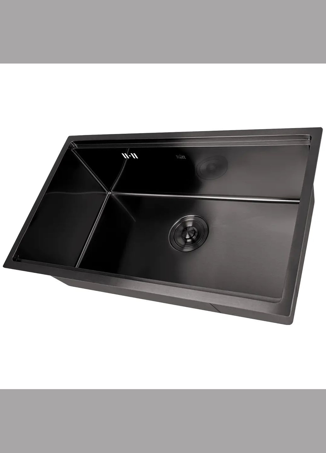 Черная мойка врезная с PVD многофункциональная покрытием NB7042 Nett NB-7042 (316391466)