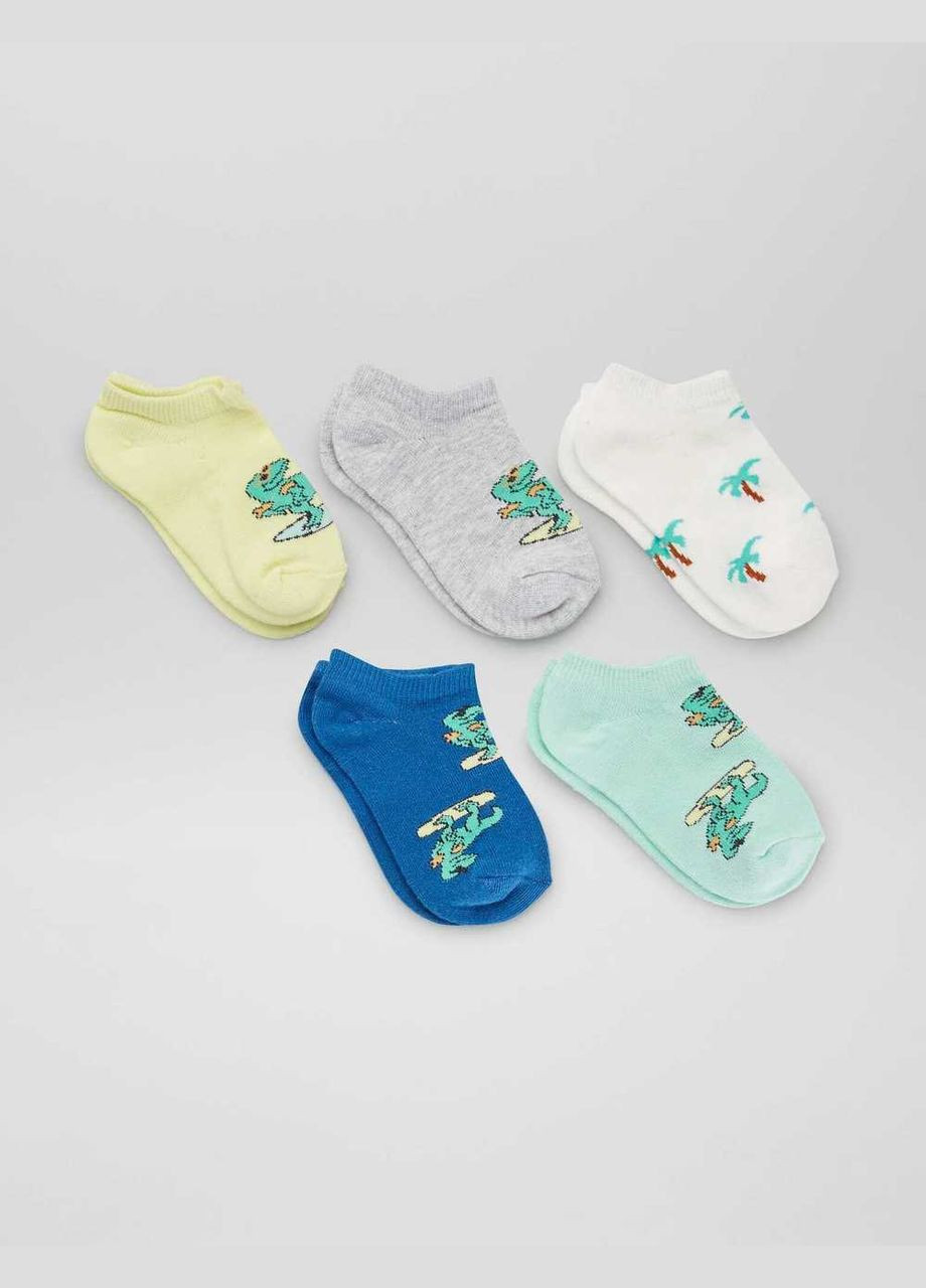 Сині шкарпетки,синій-салатовий, Kiabi (322128126)