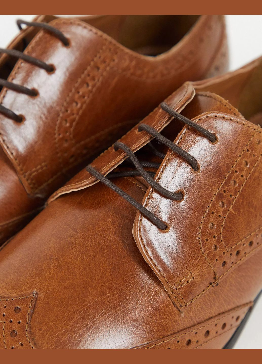 Коричневые классические, праздничные туфли Topman на шнурках