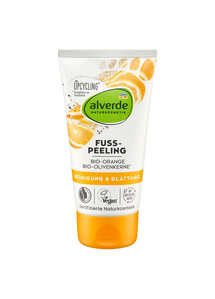 Скраб для ніг Naturkosmetik з екстрактом апельсина та оливковими кісточками 75 мл Alverde (368293380)