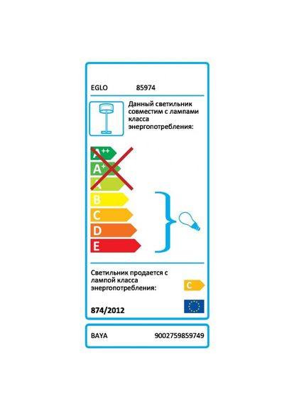 Торшер BAYA (85974) Eglo (305759010)