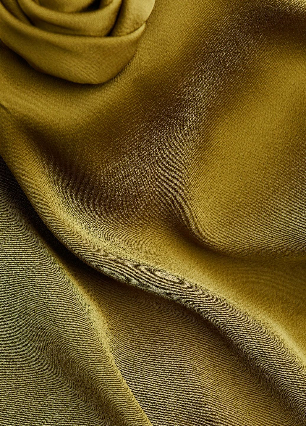 Оливкова сукня H&M однотонна