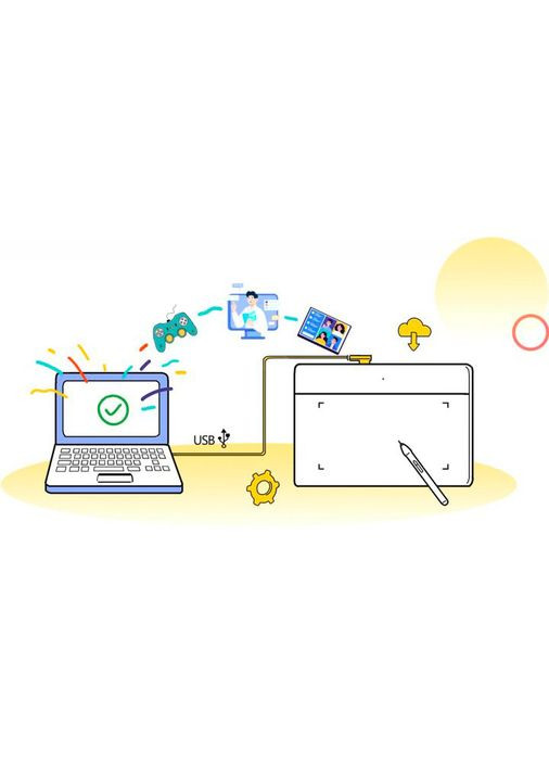 Графический планшет XPPEN Deco Fun Black (Deco Fun XS_BK) XP-Pen (306940854)