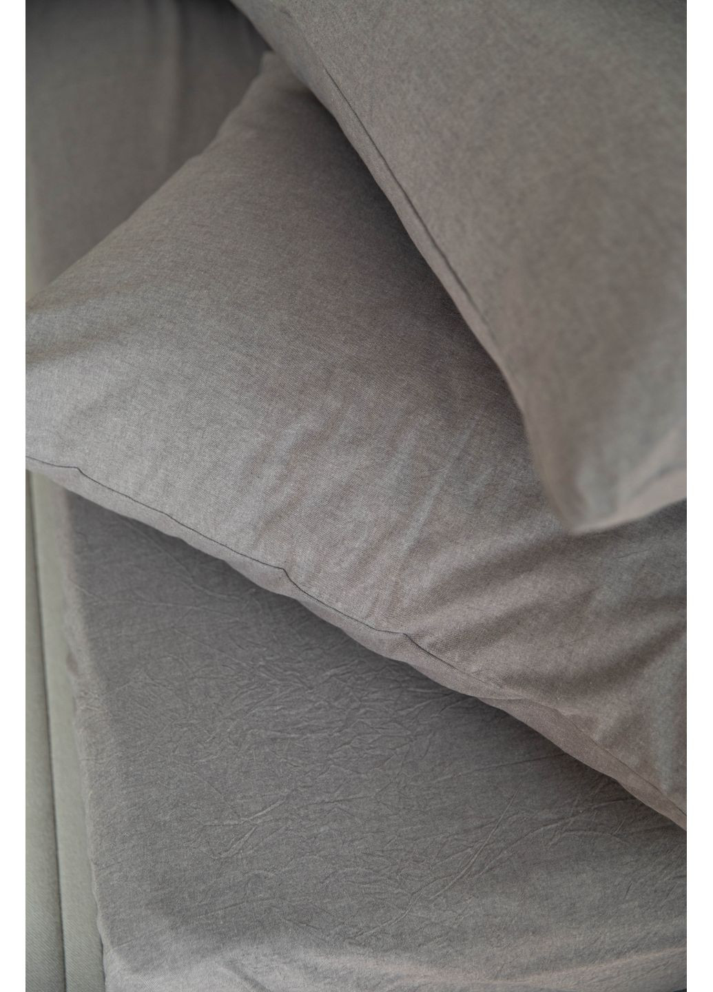 Постельное белье вареный хлопок "Белый" Семейный, Классическая простыня, наволочки 50х70 IN.HOME_UA (371141827)