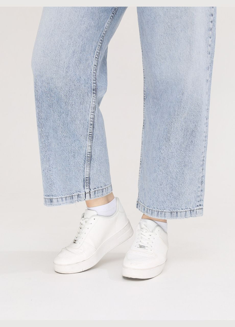 Джинси жіночі світлі релакс фіт укорочені Релакс Cracpot - (293486327)