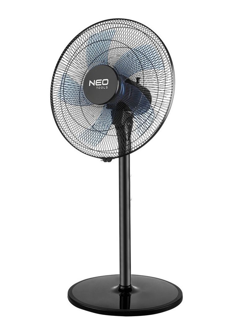 Вентилятор підлоговий NT01 професійний, 40см, 50Вт, опора кругла, двигун мідь 100%, Neo Tools (342114005)