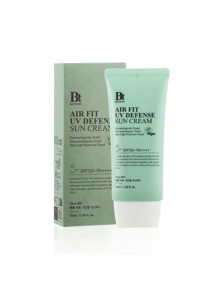 Сонцезахисний крем з центелою Air Fit UV defense Sun Cream SPF50+ PA++++, 50 мл Benton (323229186)