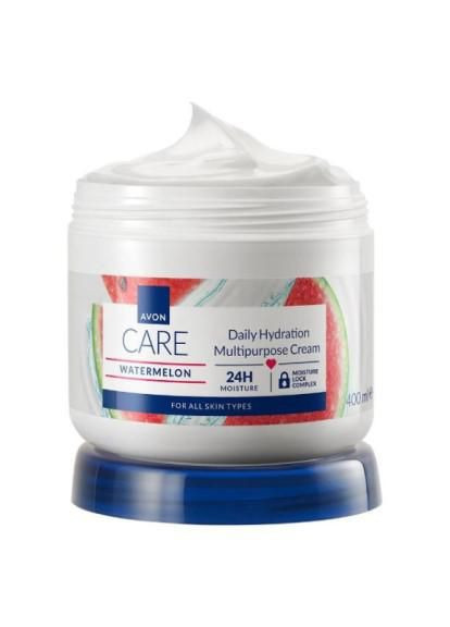 Avon Мультифункціональний зволожувальний крем для обличчя, рук і тіла з екстрактом кавуна, 400 мл — Крем, (295270624)