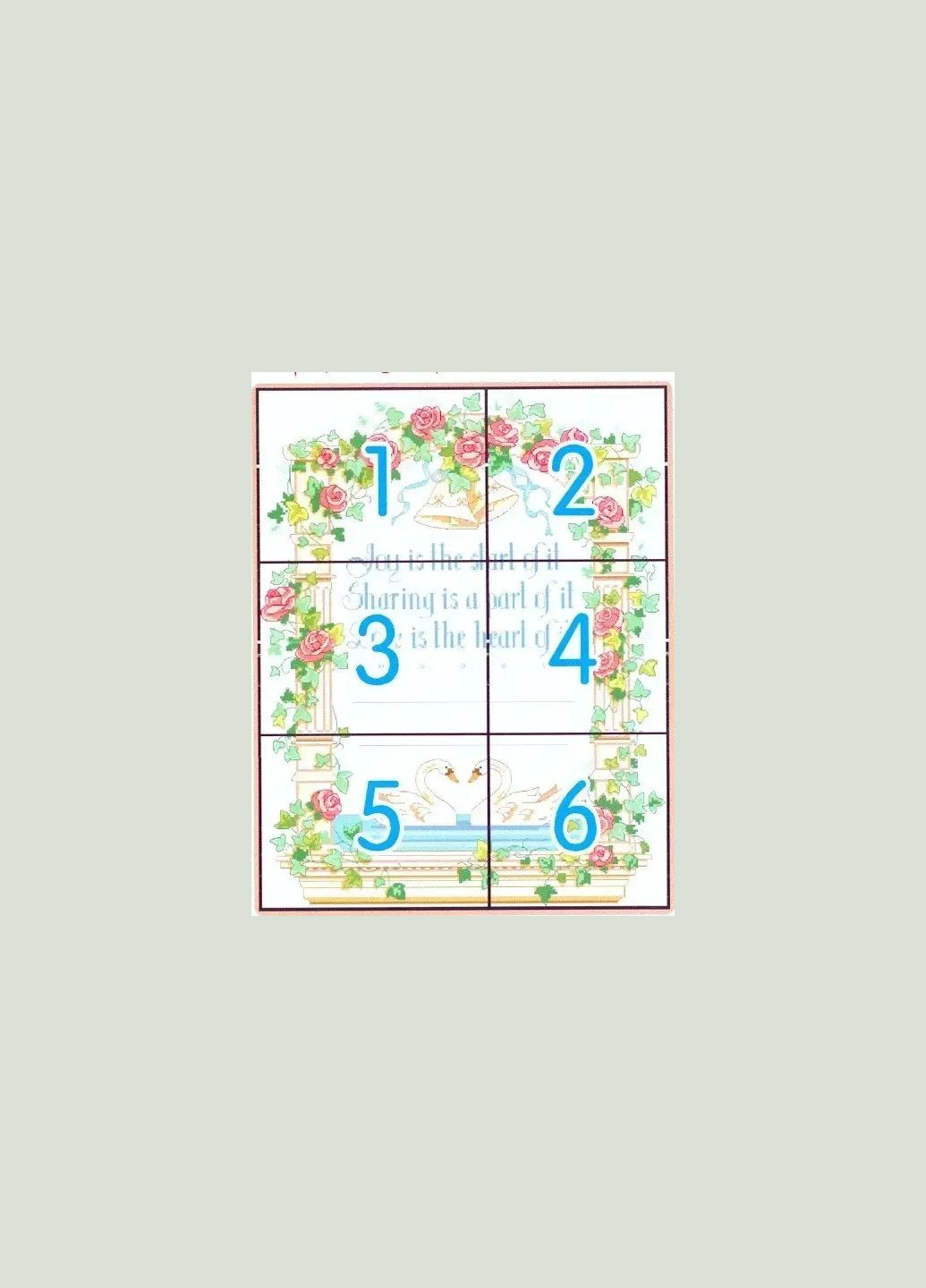 Набор для вышивания по нанесённой на канву схеме "Never to be parted". AIDA 14CT printed 41*49 см Joy Sunday (313613398)