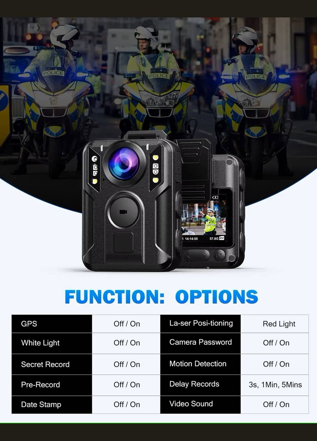 Боди камера M6, GPS, 64Gb (1332) Boblov (333832050)