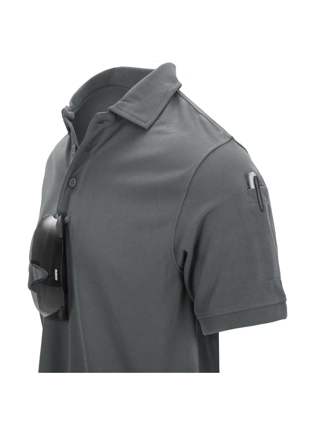 Термоактивна футболка-поло Helikon UTL TopCool Lite, Shadow Grey, XS Helikon-Tex (315439316)