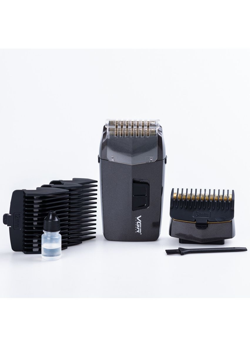 Шейвер-тример V-086 зі знімними насадками, сірий VGR (370140788)