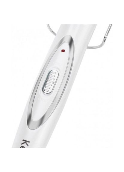 Професійна потрійна плойка для волосся керамічна щипці km-1010 Pro Золотисто-біла Kemei (306716540)