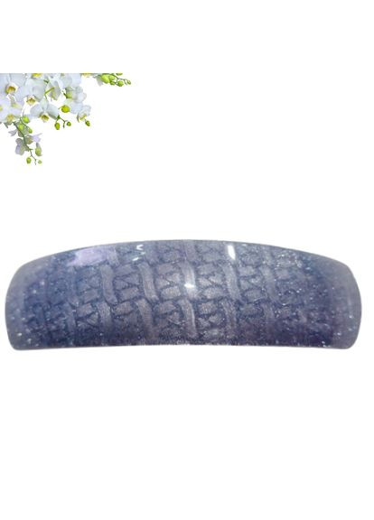 Шпилька автомат для волосся 8.5 см блакитна глянцева Fashion (368772125)