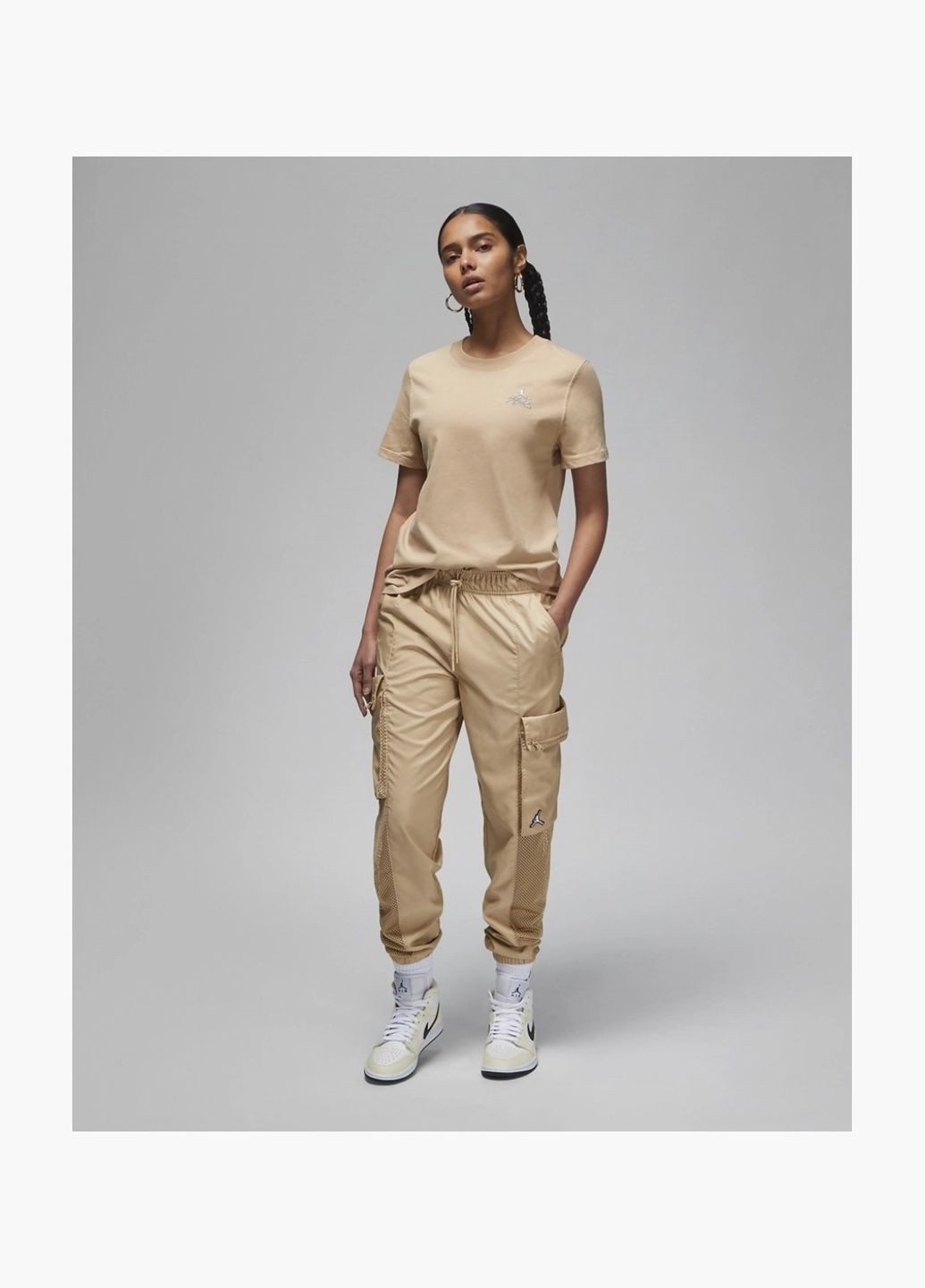 Женская футболка Graphic T-Shirt Beige Dx0373-254 Air Jordan - (326783953)