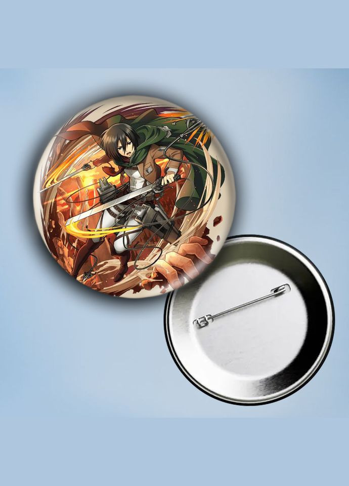 Значок на булавці Аніме Атака Титанів #11 металевий 56 мм No Brand (304503927)