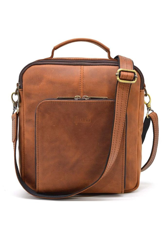 Чоловіча сумка на плече з ручкою кінська шкіра RB-6016-3md TARWA (298684514)