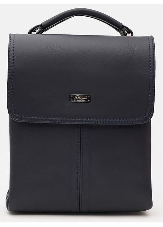 Сумка планшет через плече чоловіча з натуральної шкіри синій 36609 Ricco Grande (353690157)