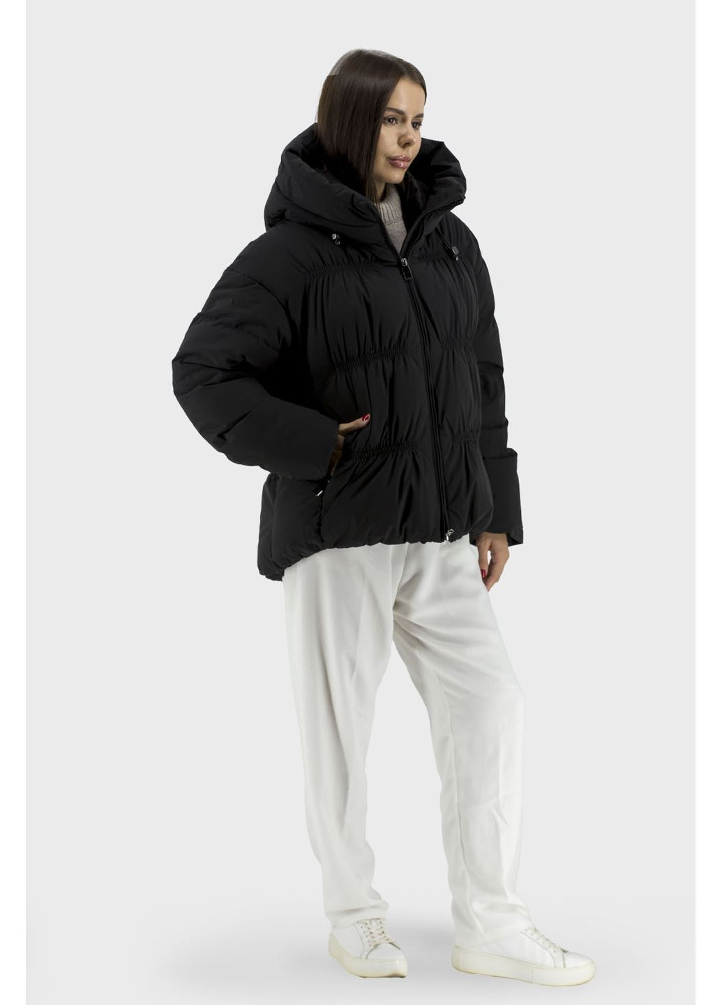 Чорний зимній Пуховик No Brand