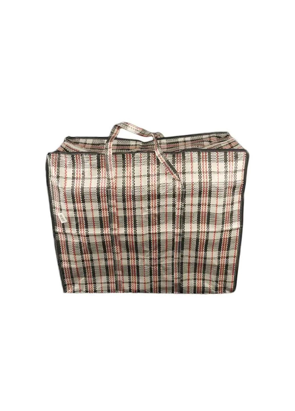 Сумка хозяйственная полипропиленовая баул в клетку 55х43.5х24.5 см A-Plus (360801488)