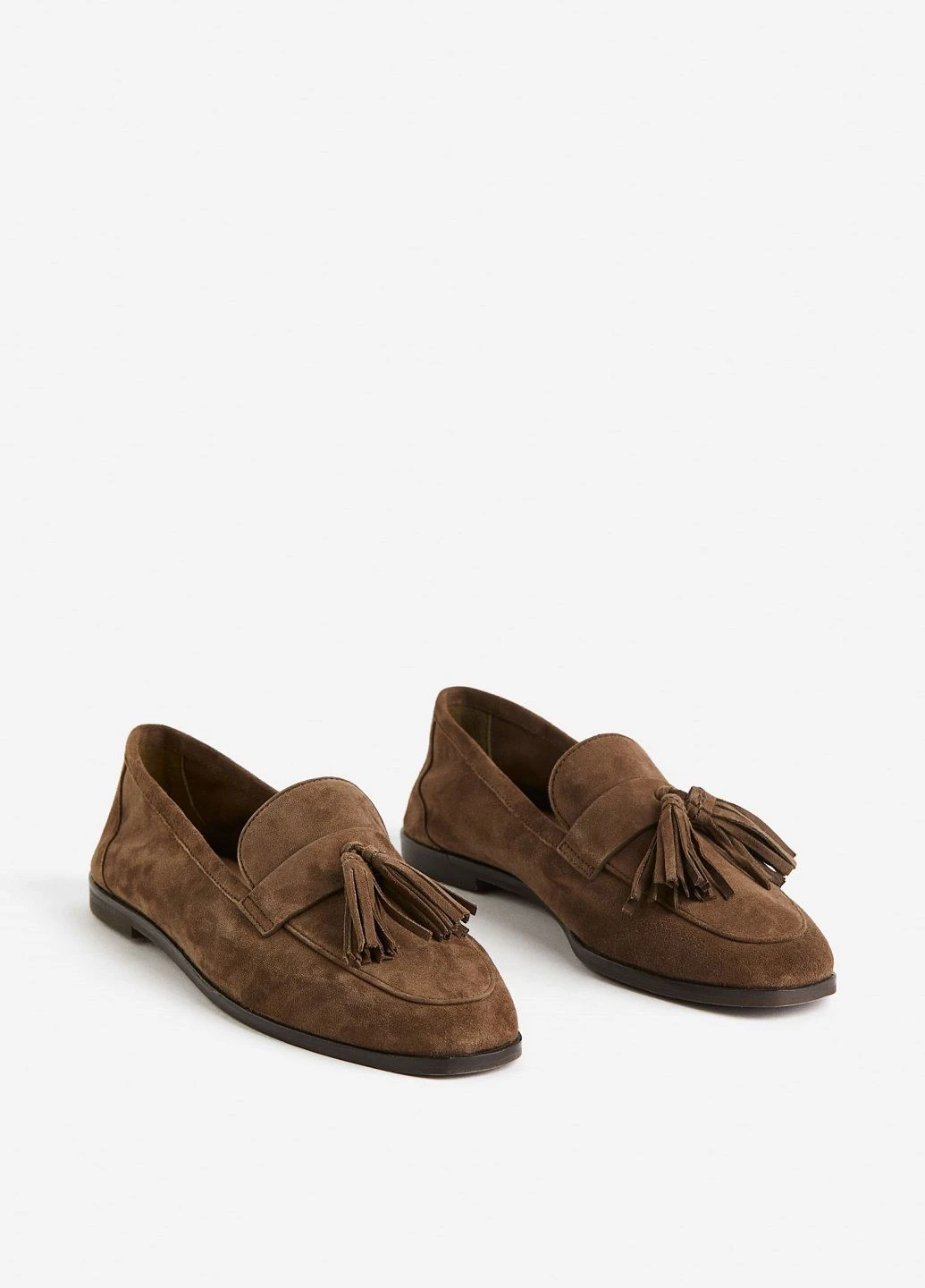 H&M Туфли коричневый з натуральная замша, швеция — демисезон (280947860)