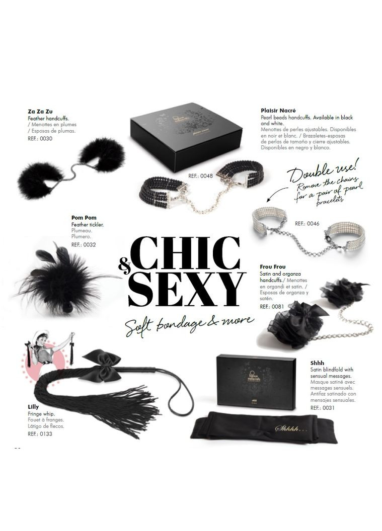 Браслетыручники PLASIR Nacre черный жемчуг Indiscrets Bijoux (298863198)