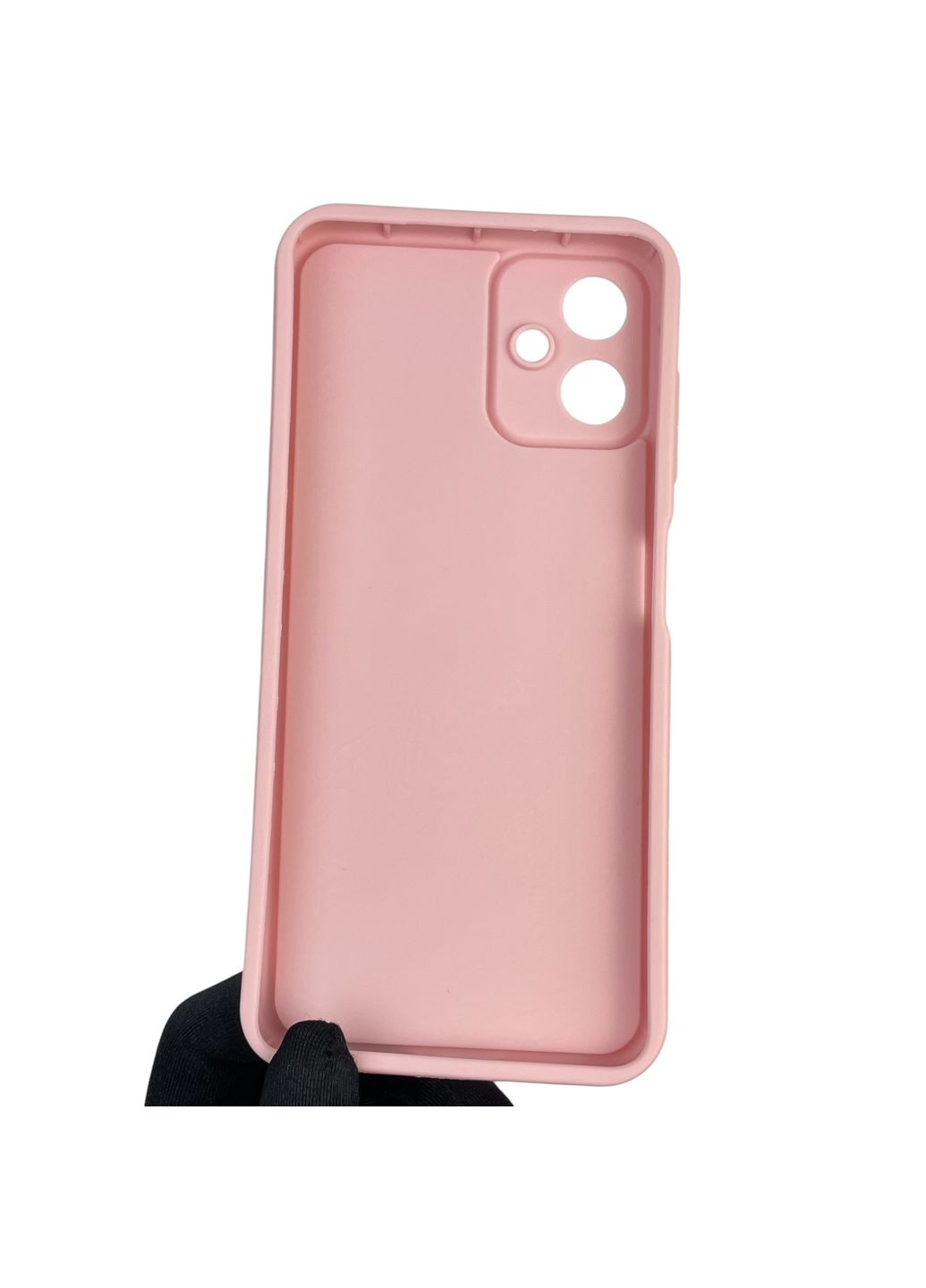 Чохол силіконовий Soft Touch з 3D принтом для Galaxy A06 (SM-A065) рожевий (Повний захист камери) Samsung (371652980)