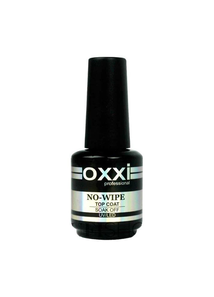 Топ No-Wipe Top Coat (Каучуковое верхнее покрытие без липкости), 15 мл OXXI (378715078)