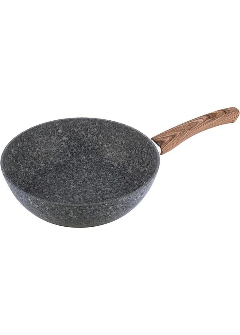 Сковорода-сотейник Grey Marble Ø32см індукційна з антипригарним покриттям KM-4168 Kamille (303634821)