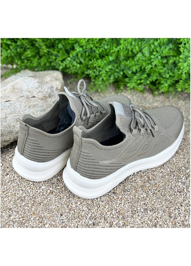 Темно-бежеві кросівки чоловічі текстильні vs-0020363-1 темно-бежеві No Brand