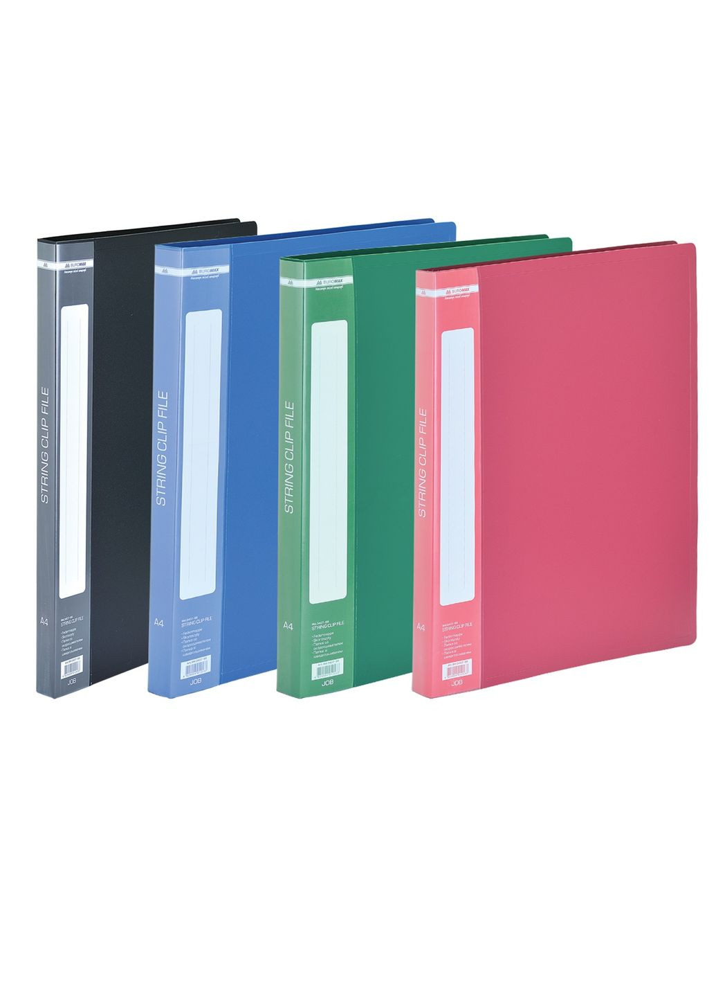 Папка пластикова зі швидкозшивачем, A4 BM.3407-99 (4823078952097) Червоний Buromax (306903776)