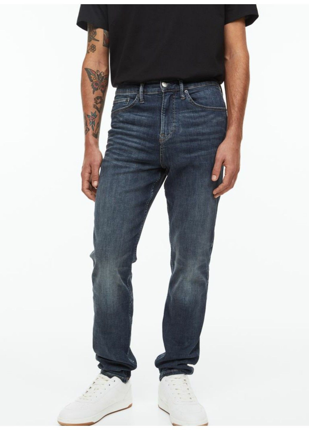 Синие повседневный демисезонные брюки H&M