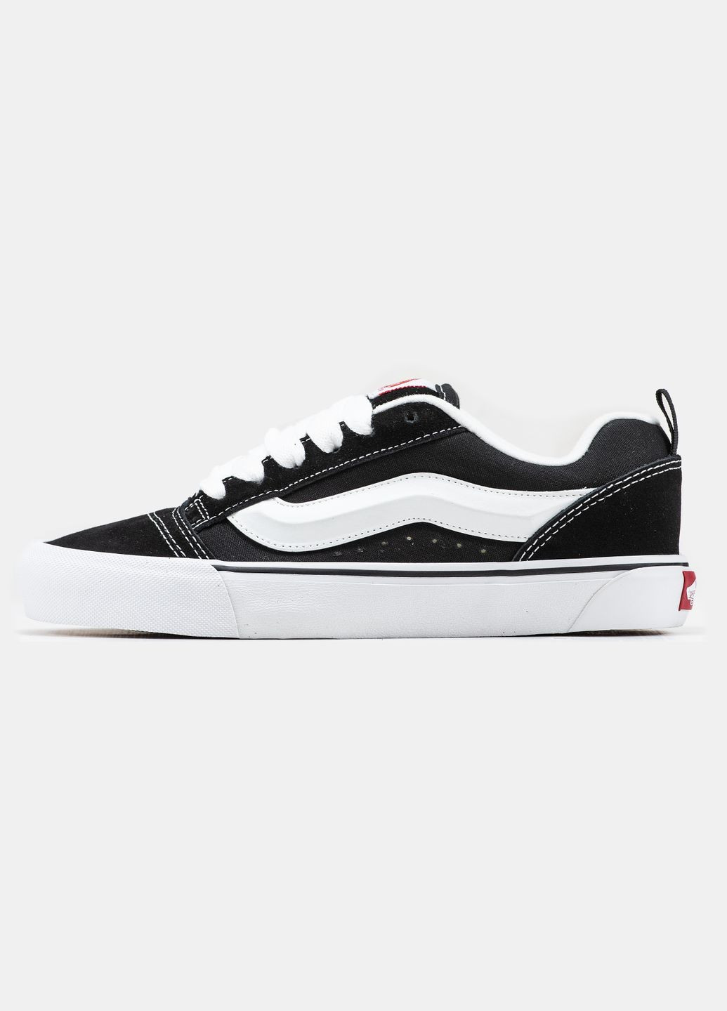 Черно-белые всесезонные осенние кроссовки мужские shoe black, вьетнам vans knu skool No Brand KNU Skool Black/White