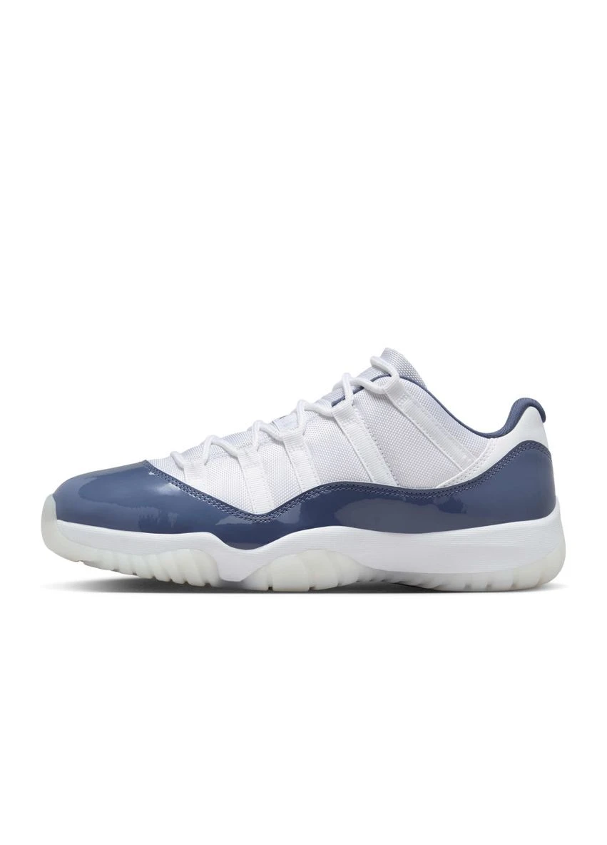 Комбіновані кросівки air 11 retro low diffused blue white/blue fv5104-104 всесезон Jordan