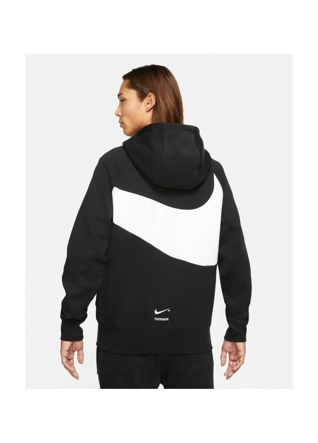 Худи мужские Sportswear Swoosh Black Dv8150-010 Nike (364662876)