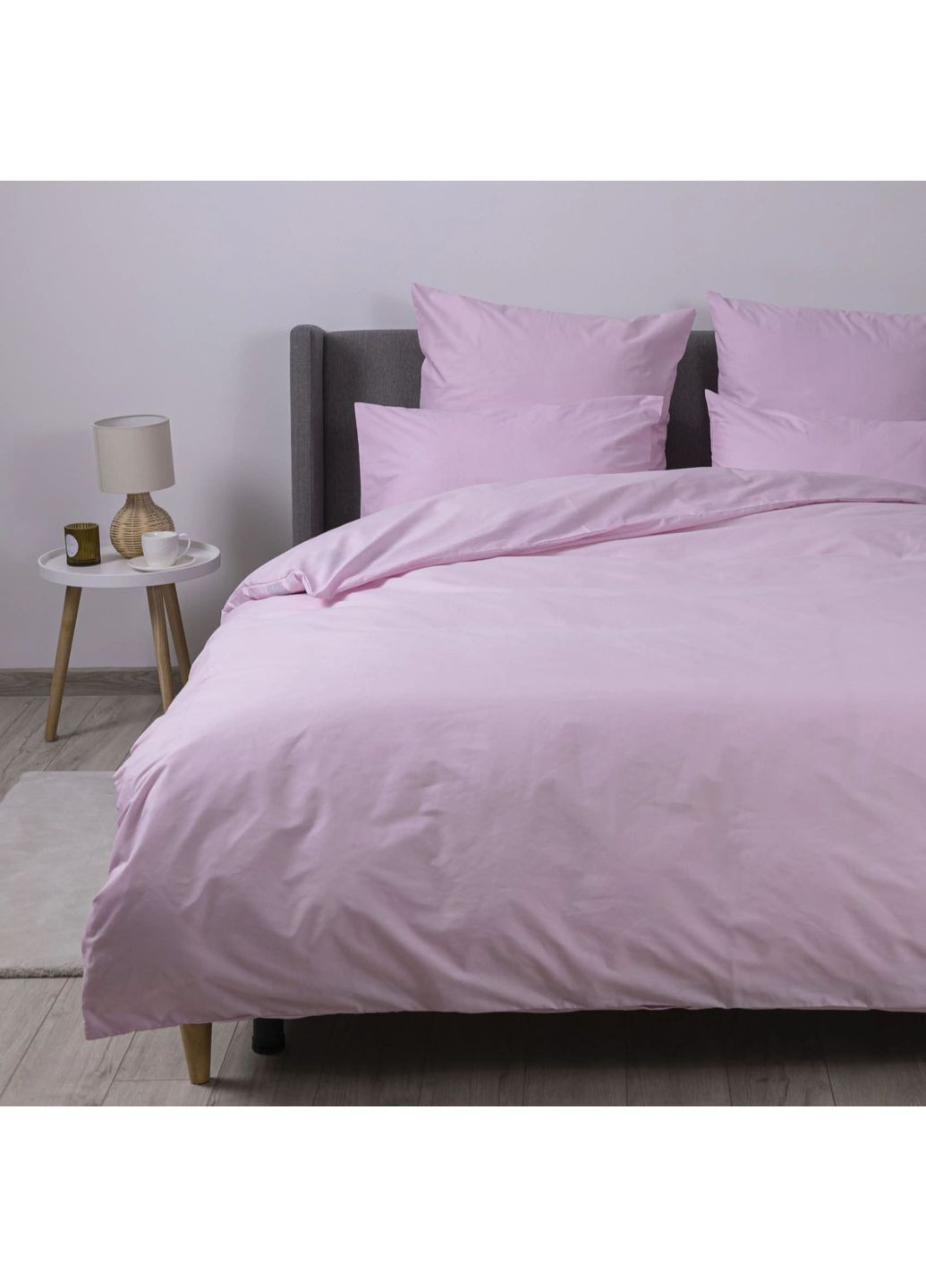 Комплект полуторный постельного белья с наволочками 70*70 см, 115 гр/м2 гипоаллергенный Pastel Rose Розовый (13850150215) ТЕП (364100010)