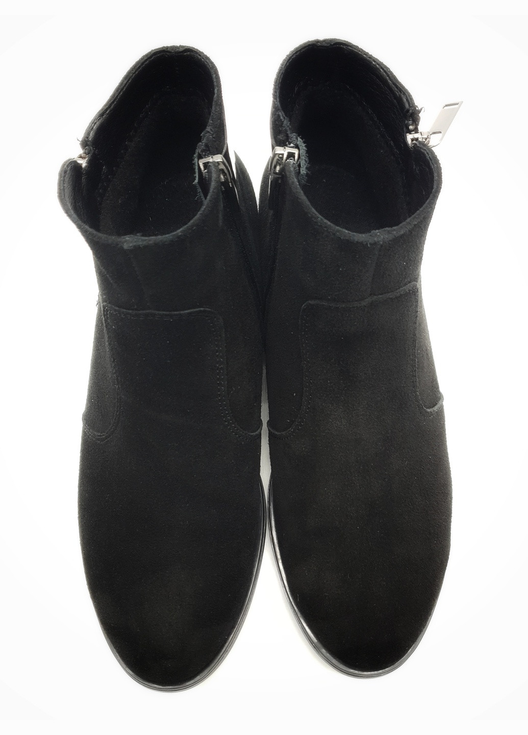 Осенние женские ботинки черные замшевые fs-17-20 24 см (р) Foot Step