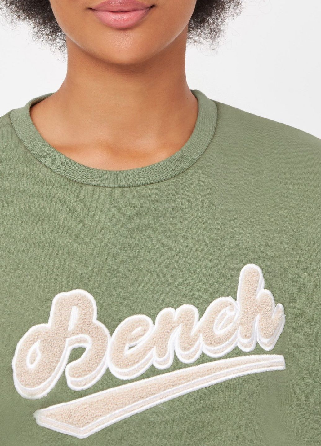 Хакі світшот Bench напис (318483551)