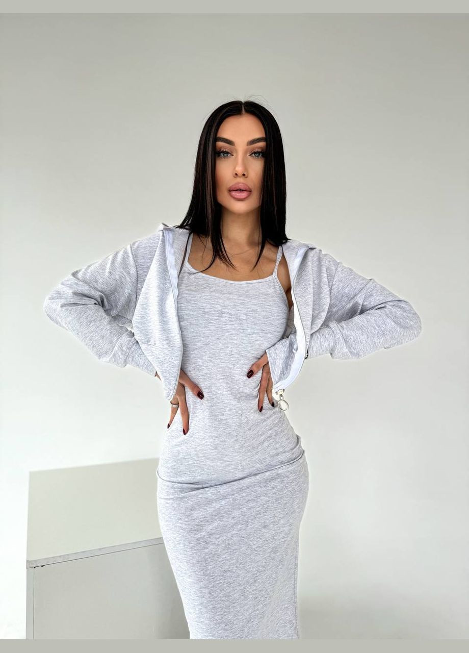 Жіночий костюм двійка сукня та кофта MonCher (329409101)