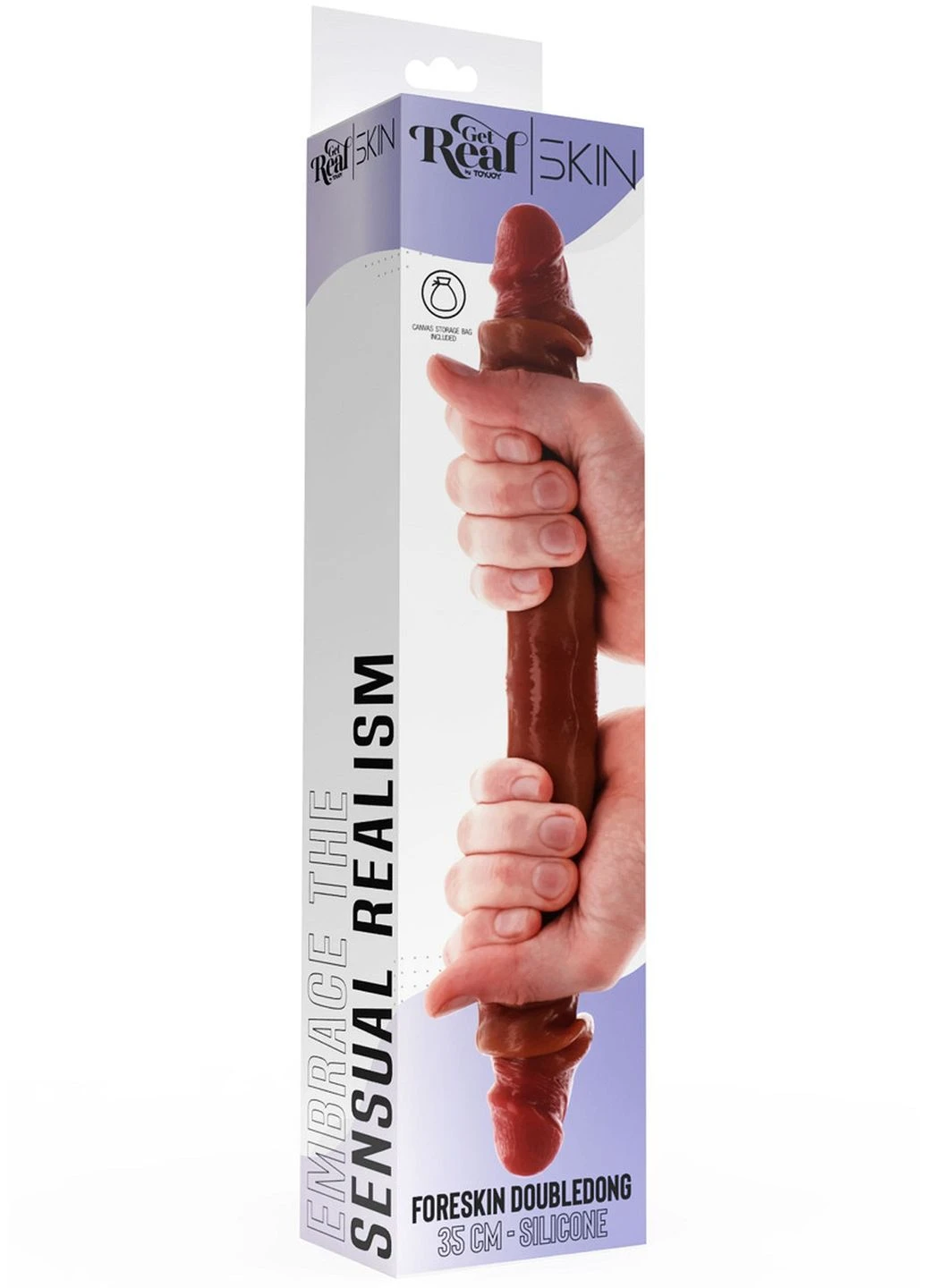 Двосторонній фалоімітатор з крайнім тілом ToyJoy Get Real, 35 см Toy Joy (328961964)
